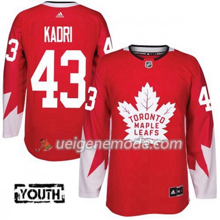 Kinder Eishockey Toronto Maple Leafs Trikot Nazem Kadri 43 Adidas 2017-2018 Rot Alternate Authentic